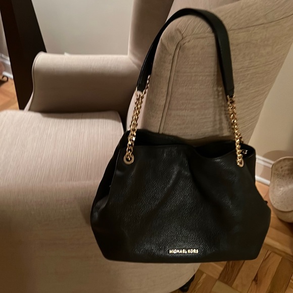 Michael Kors Black Leather Pocketbook - Picture 1 of 4